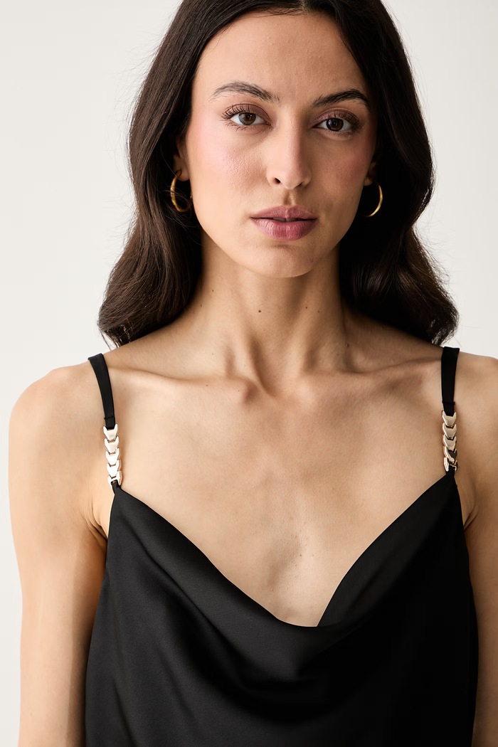 Marciano by Guess блуза с презрамки дамска ROMA черен G6YH01.W3703