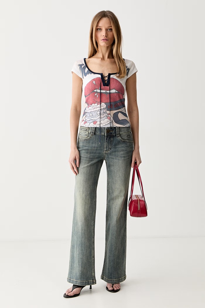 Miss Sixty t-shirt da donna con cotone 6M2SJ37600 bianco AW26