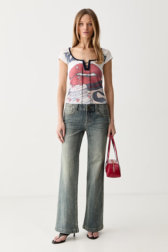 Miss Sixty t-shirt da donna con cotone 6M2SJ37600 bianco AW26