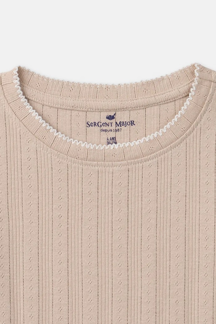 T-shirt dziecięcy bawełniany 2-pack Sergent Major 26H5PFD1HLI.128.146 beżowy