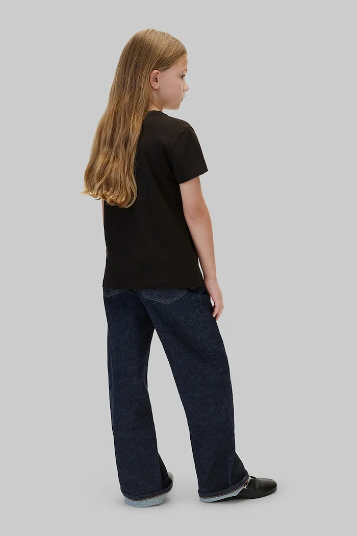 T-shirt dziecięcy bawełniany Calvin Klein Jeans LVCKFJA19G.9BY2 czarny