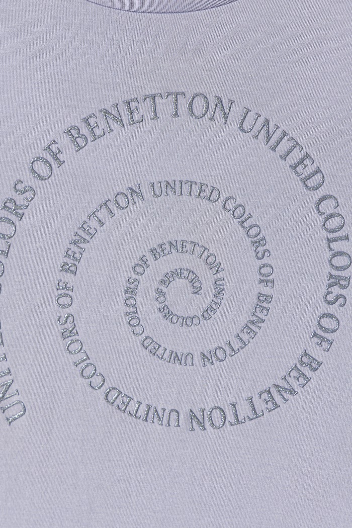 Deklice United Colors of Benetton Kratka majica otroška bombažna 3I1XC10U9.G.Seasonal vijolična
