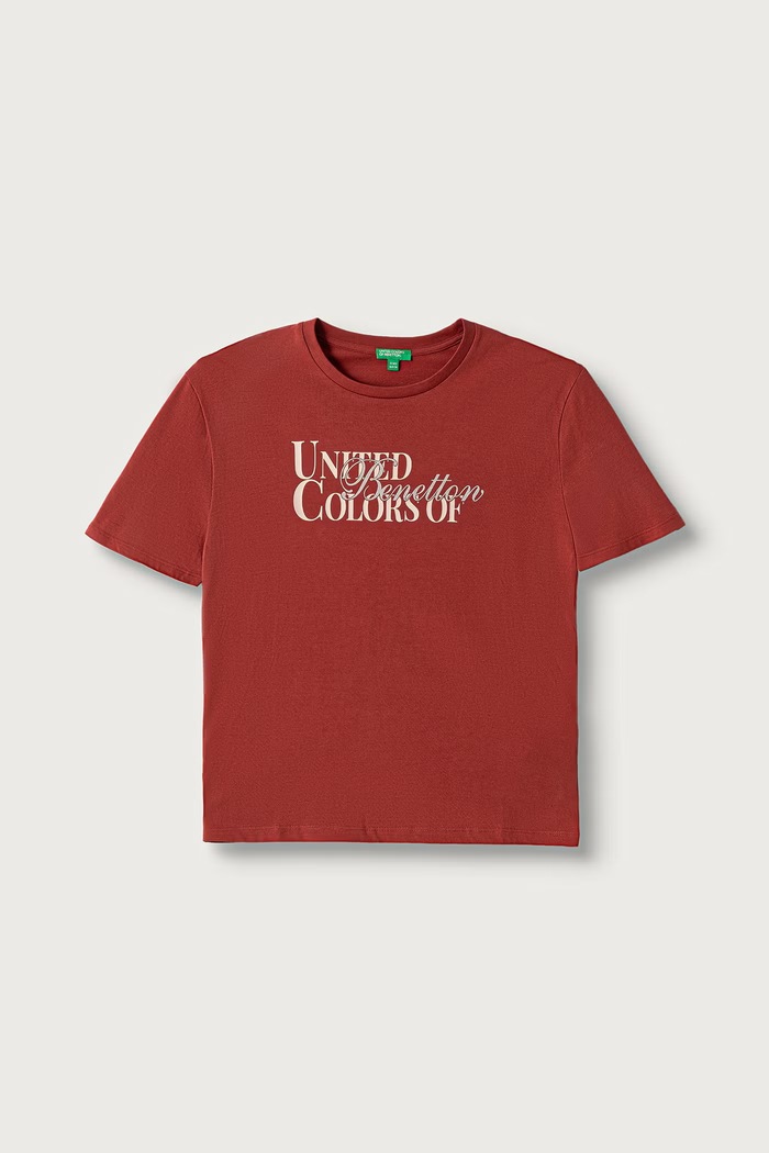 United Colors of Benetton Kratka majica otroška bombažna rdeča 3I1XC10U9.G.Seasonal