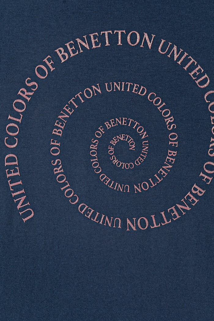 Deklice United Colors of Benetton Kratka majica otroška bombažna 3I1XC10U9.G.Seasonal mornarsko modra