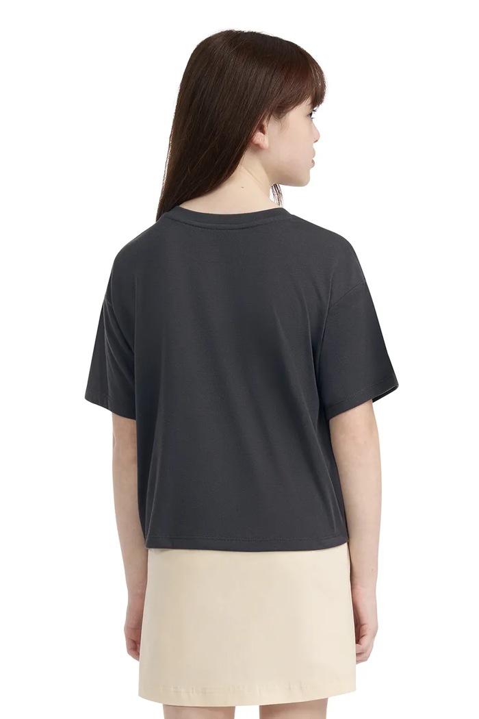T-shirt dziecięcy z bawełną Converse czarny 4CJ018