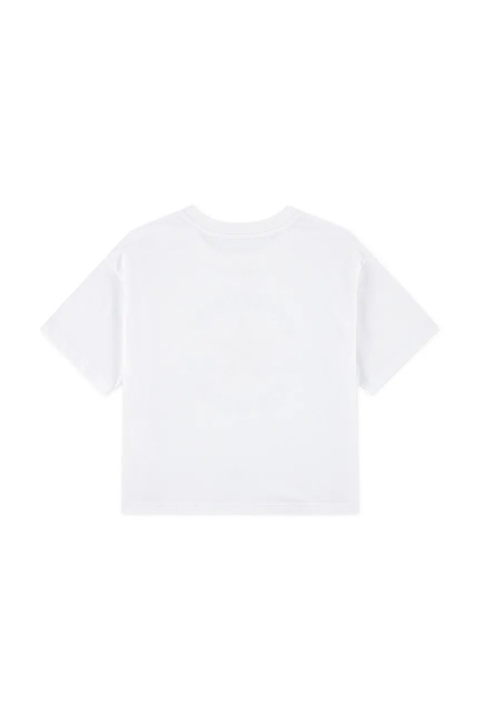 Converse T-shirt dziecięcy z bawełną 4CG896.9BY2 biały AW26