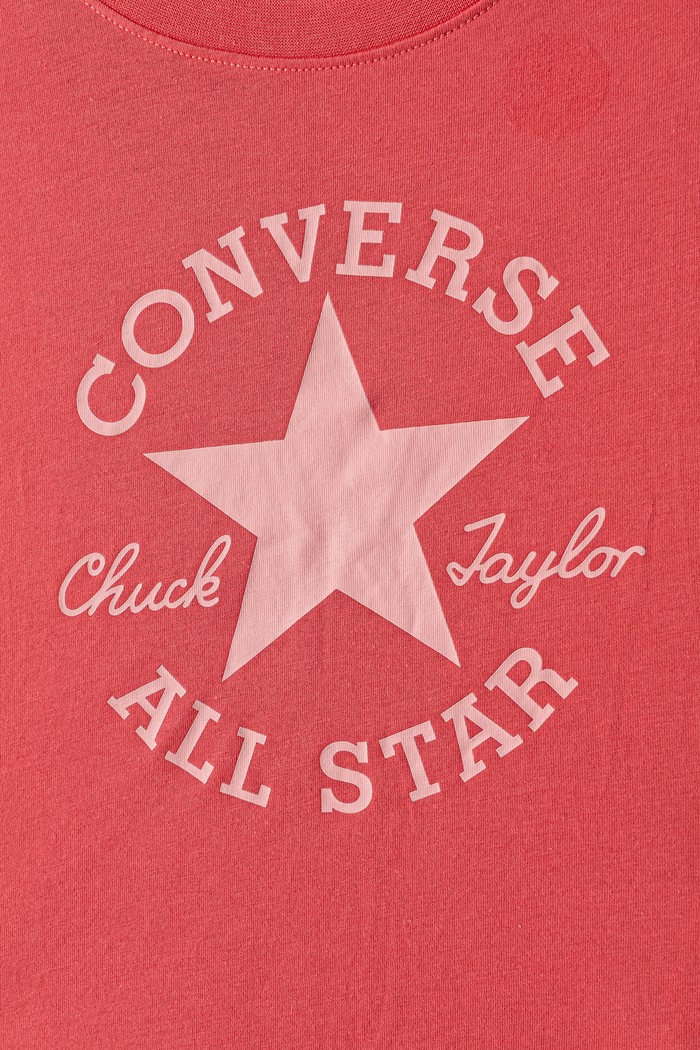 Dziewczynka Converse T-shirt dziecięcy z bawełną 4CG896.9BY2 różowy