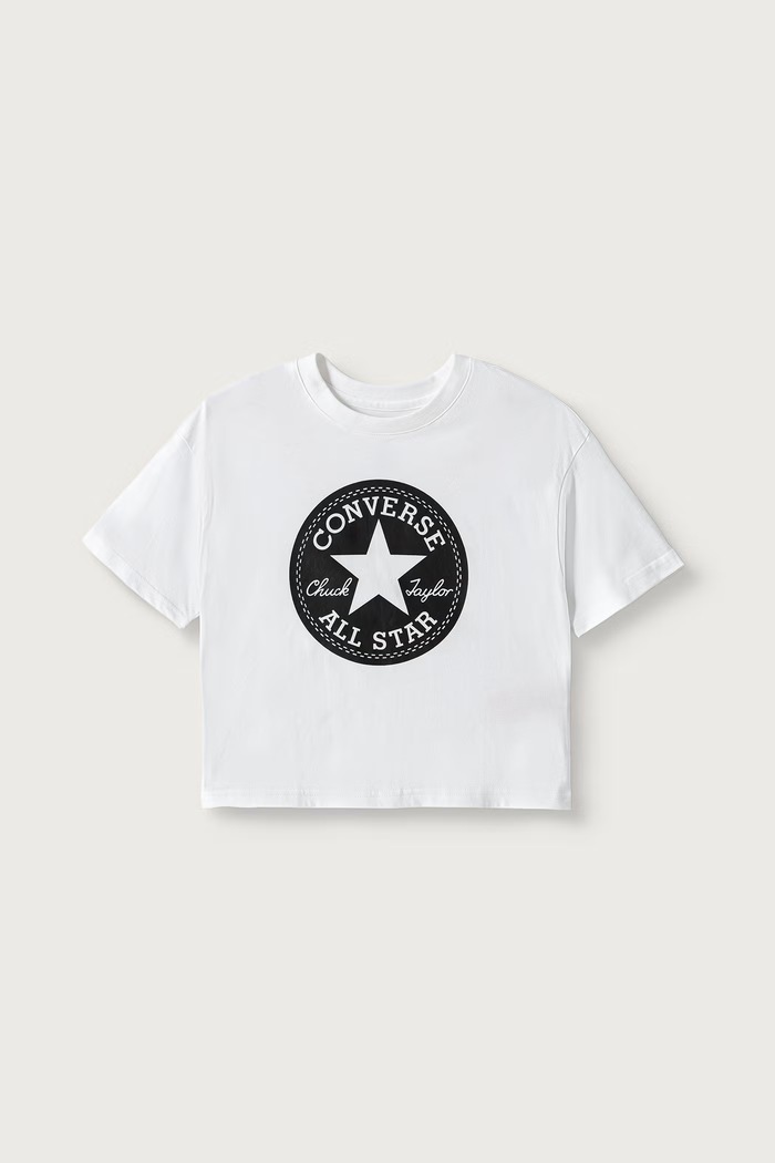 Converse T-shirt dziecięcy bawełniany biały 469787.9BY2