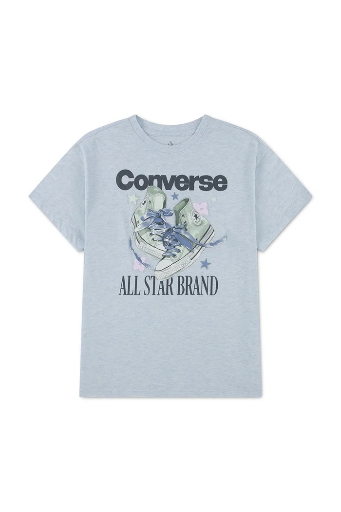 Converse Тениска за деца с памук син 3CJ842