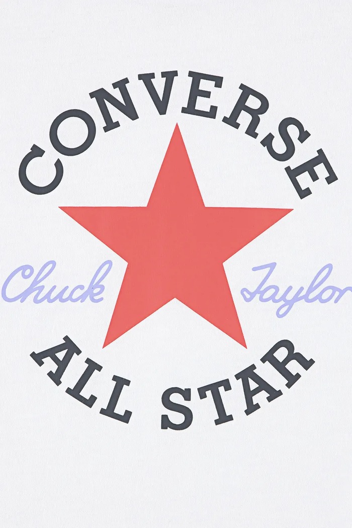 Момиче Converse Тениска за деца с памук 3CG896 бял