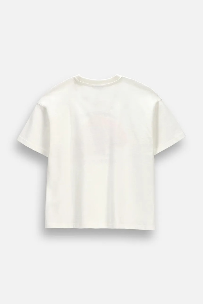 Coccodrillo T-shirt dziecięcy bawełniany ZC6143203FGJ beżowy AW26