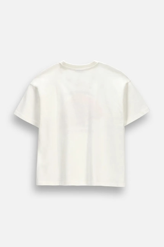 Coccodrillo T-shirt dziecięcy bawełniany ZC6143203FGJ beżowy AW26