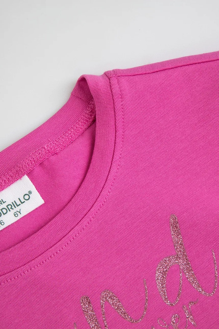 DÍVKA Coccodrillo tričko dětské bavlněné s elastanem ZC6143235VGA růžová