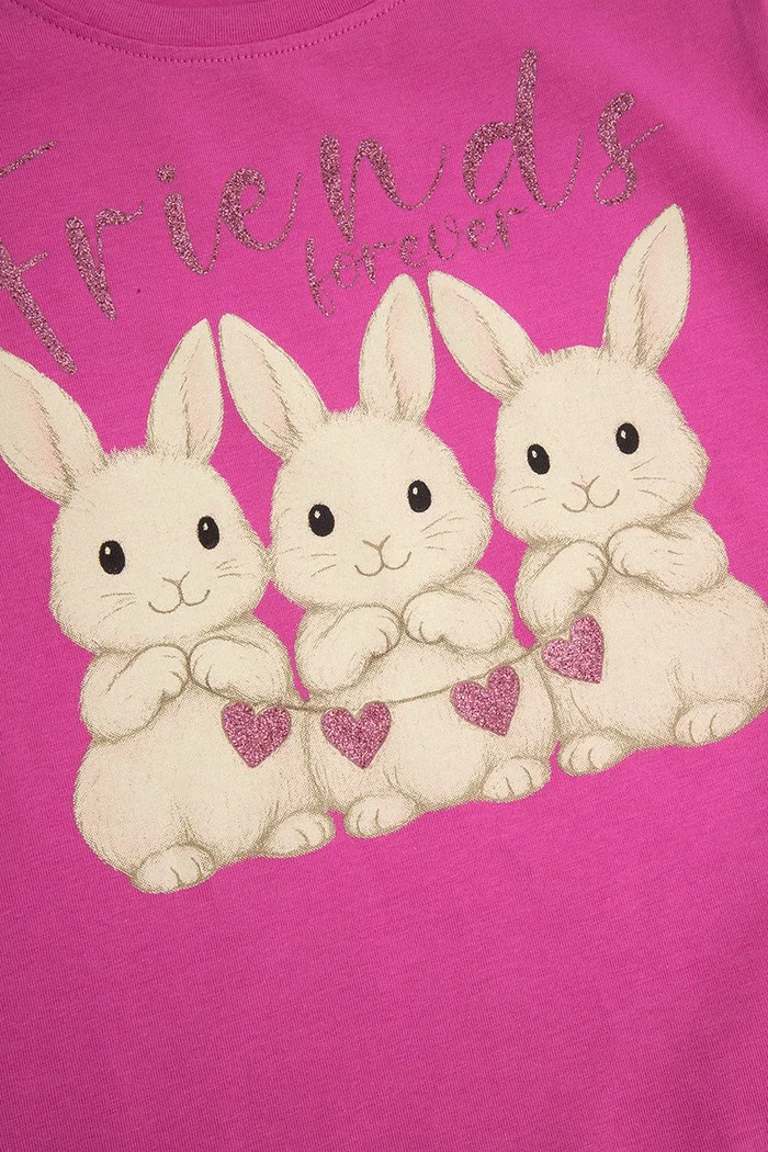 Coccodrillo tričko dětské bavlněné s elastanem růžová ZC6143235VGA