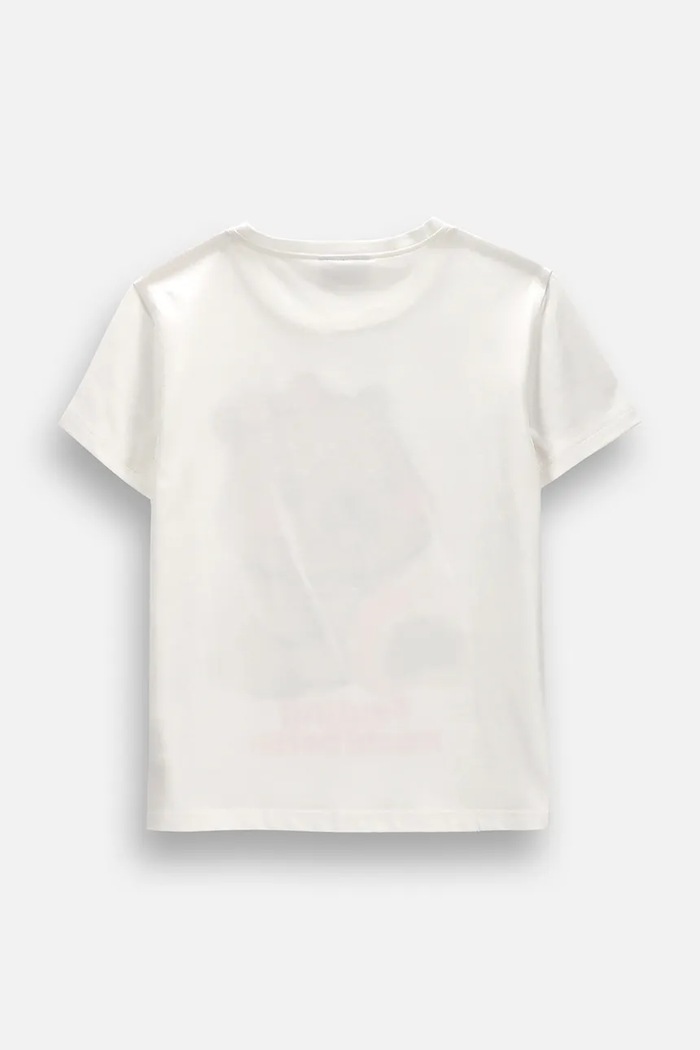 Coccodrillo T-shirt παιδικό βαμβακερό με ελαστάν ZC6143234VGA μπεζ AW26