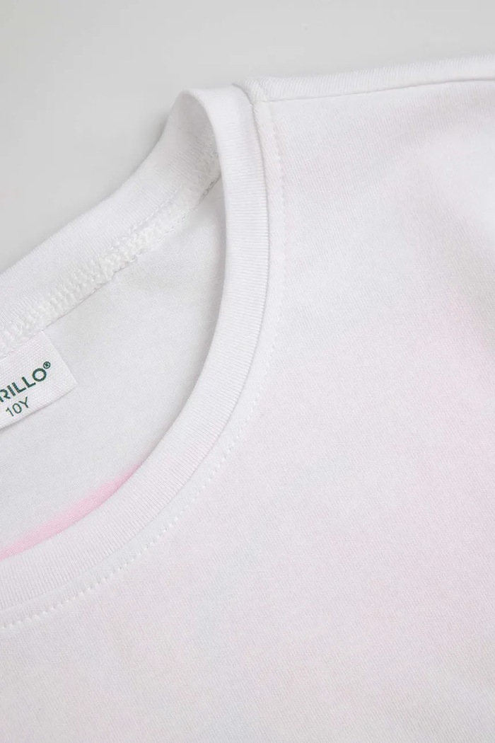 Κοριτσίστικα Coccodrillo T-shirt παιδικό βαμβακερό με ελαστάν ZC6143229VGA λευκό