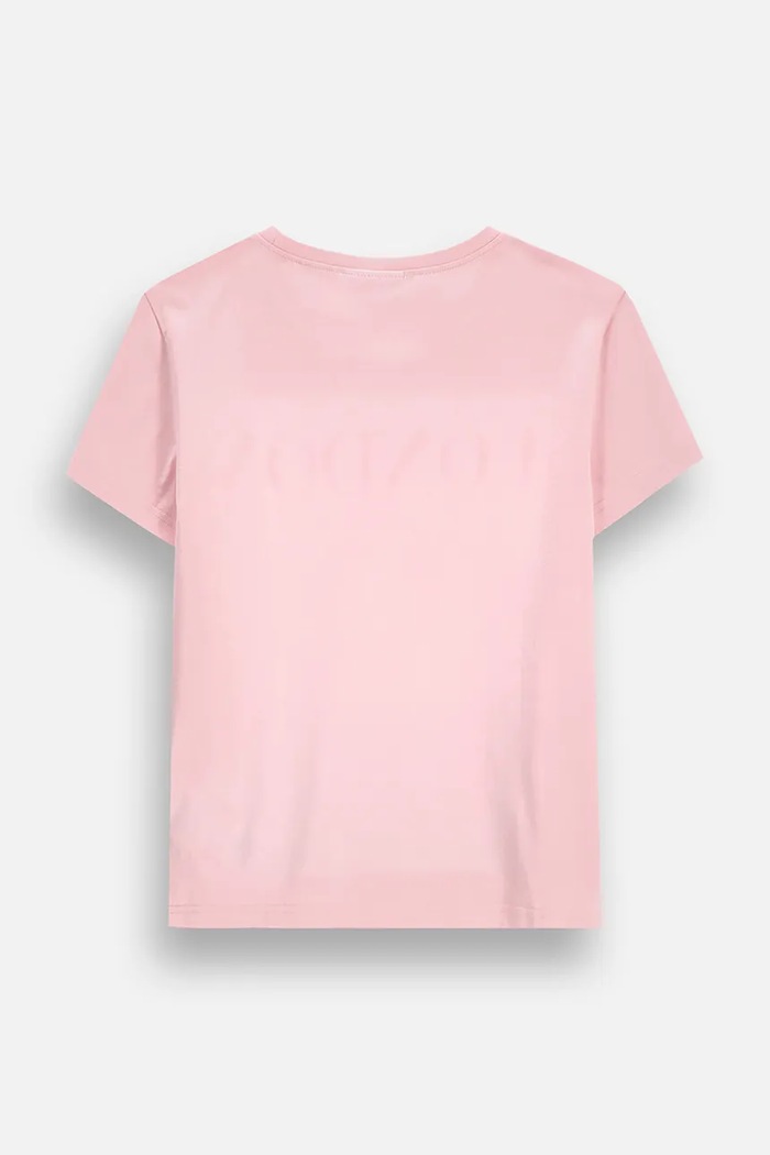 Coccodrillo T-shirt παιδικό βαμβακερό με ελαστάν ZC6143204VGA ροζ AW26