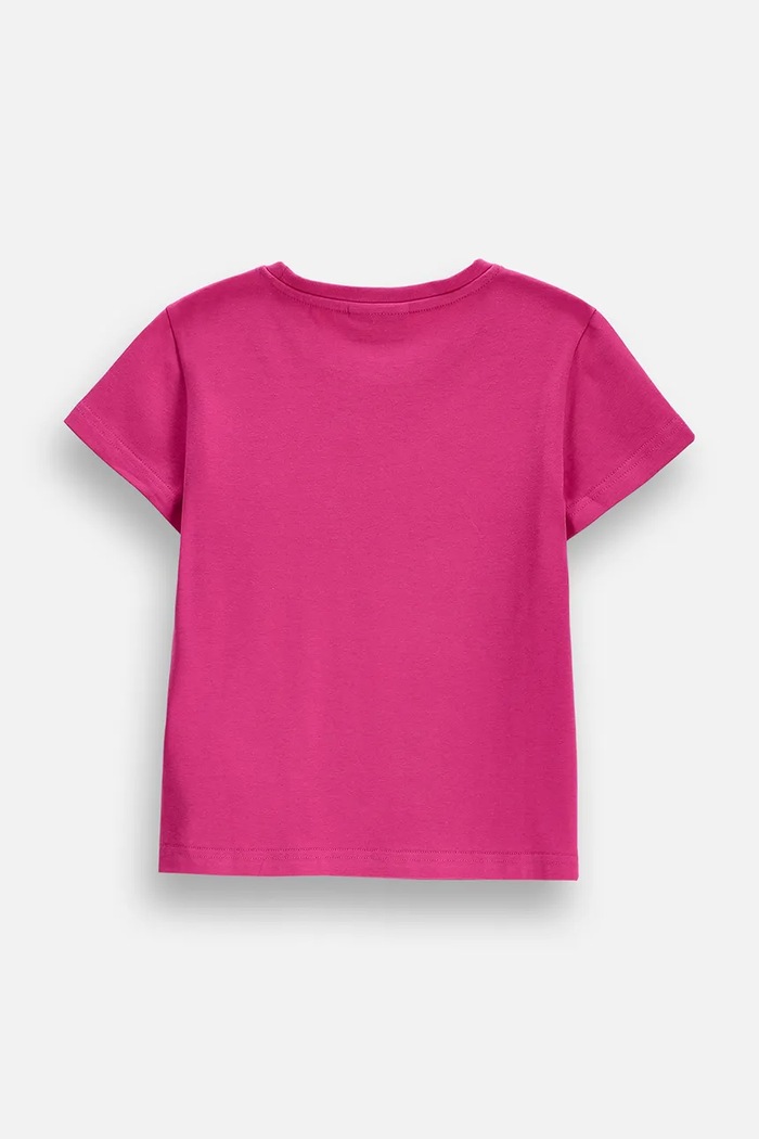 Coccodrillo T-shirt dziecięcy bawełniany ZC6143201HGK fioletowy AW26