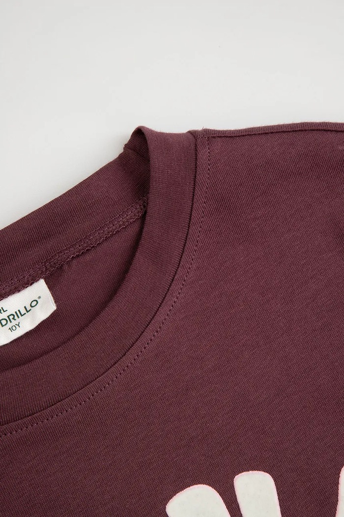 Κοριτσίστικα Coccodrillo T-shirt παιδικό βαμβακερό ZC6143213LGD μπορντό