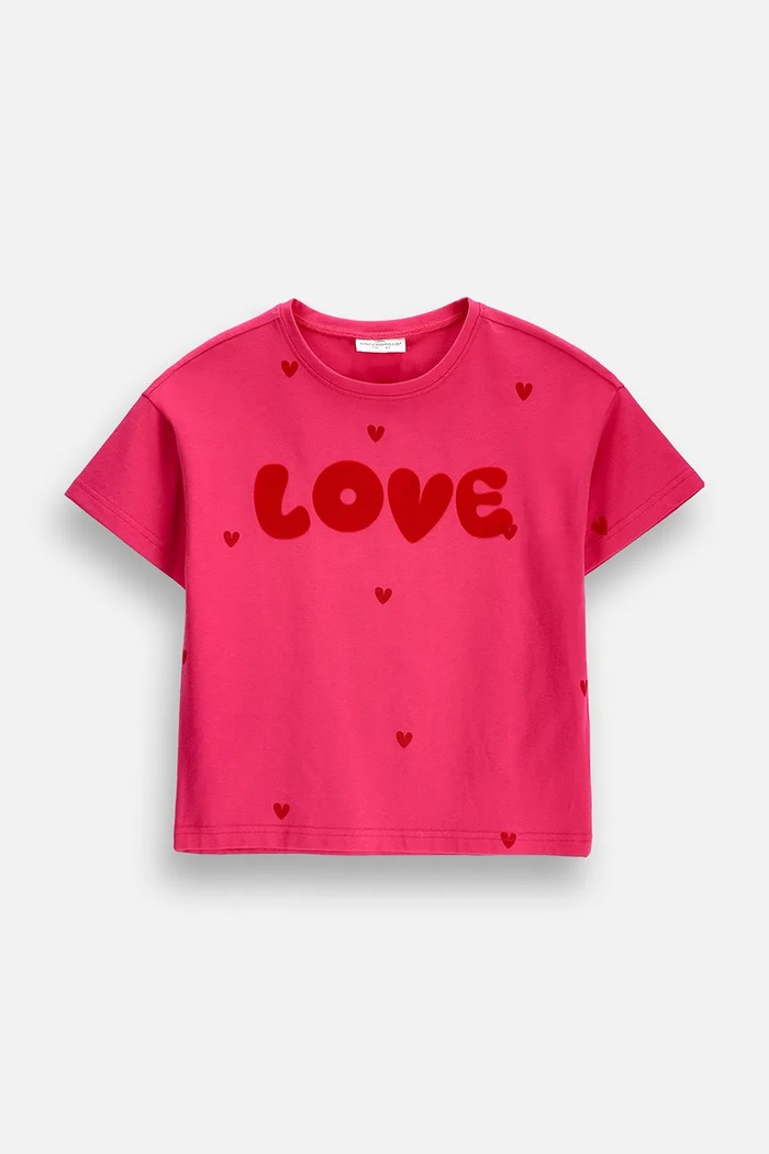 Coccodrillo T-shirt dziecięcy bawełniany z elastanem różowy ZC6143203SGK