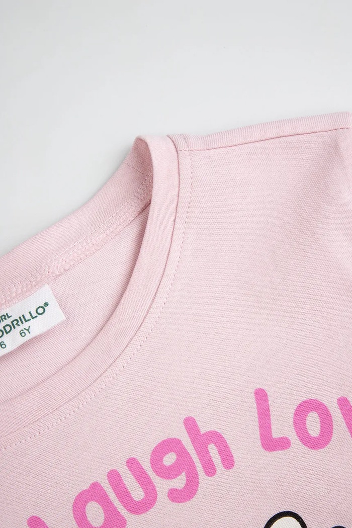 Κοριτσίστικα Coccodrillo t-shirt παιδικό βαμβακερό ZC6143201AGK ροζ