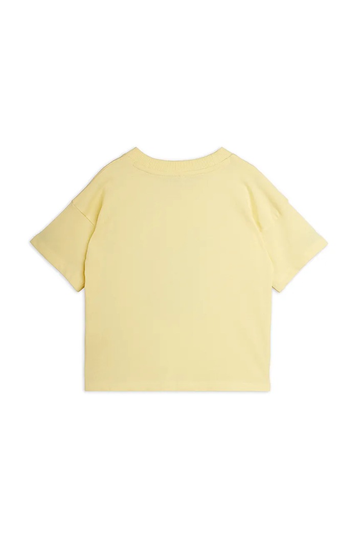 Mini Rodini T-shirt dziecięcy bawełniany Skunk 26720112 żółty AW26