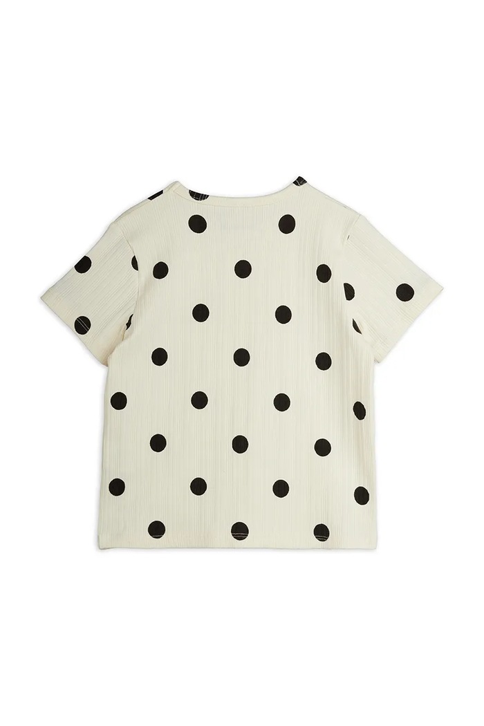Mini Rodini T-shirt dziecięcy bawełniany z elastanem 26720103 biały AW26