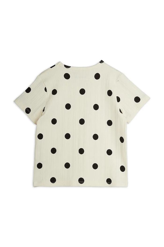 Mini Rodini T-shirt dziecięcy bawełniany z elastanem 26720103 biały AW26