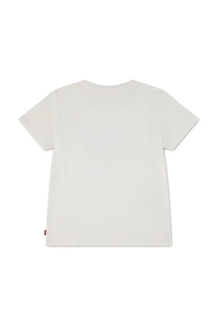 Levi's T-shirt dziecięcy z bawełną BATWING SEASONAL FILL TEE 4ER403 biały AW26