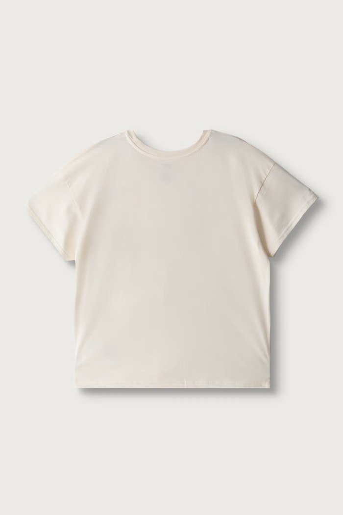 Levi's T-shirt dziecięcy POLAROID OVERSIZED SS TEE 3ER536 beżowy AW26