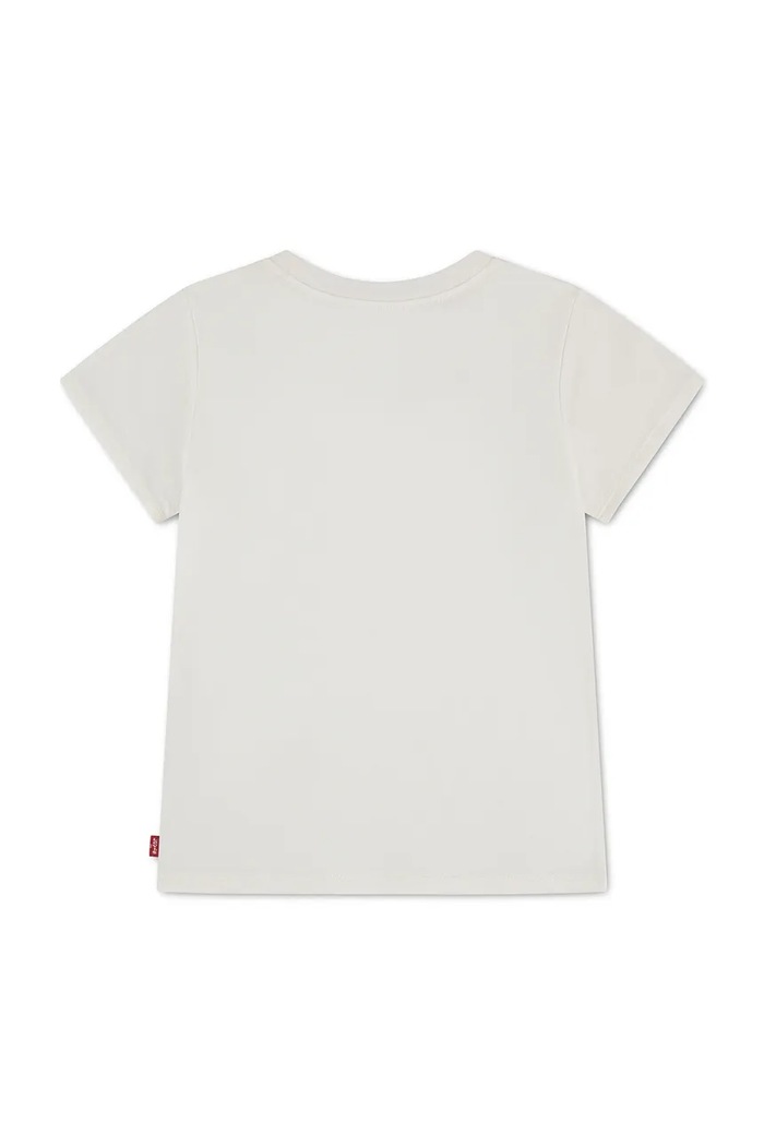 Levi's T-shirt dziecięcy z bawełną BATWING SEASONAL FILL TEE 3ER403 biały AW26