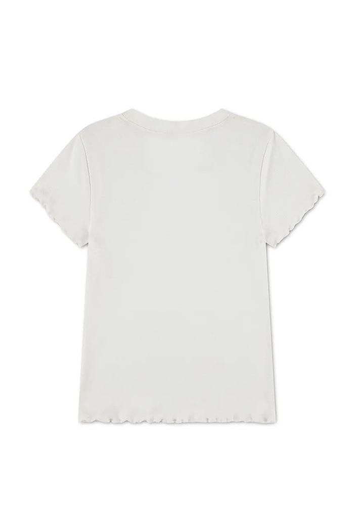 Levi's T-shirt dziecięcy z bawełną I HEART MY LEVIS TOP 3ER400 beżowy AW26