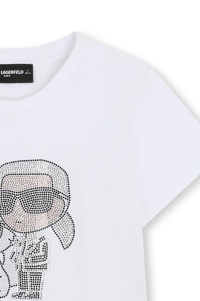 DÍVKA Karl Lagerfeld Tričko dětské s bavlnou Z31158.156.162 bílá