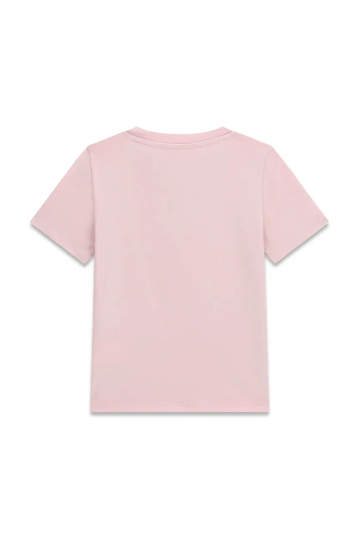 Guess T-shirt dziecięcy bawełniany J6YI44.K7391.9BY2 różowy AW26