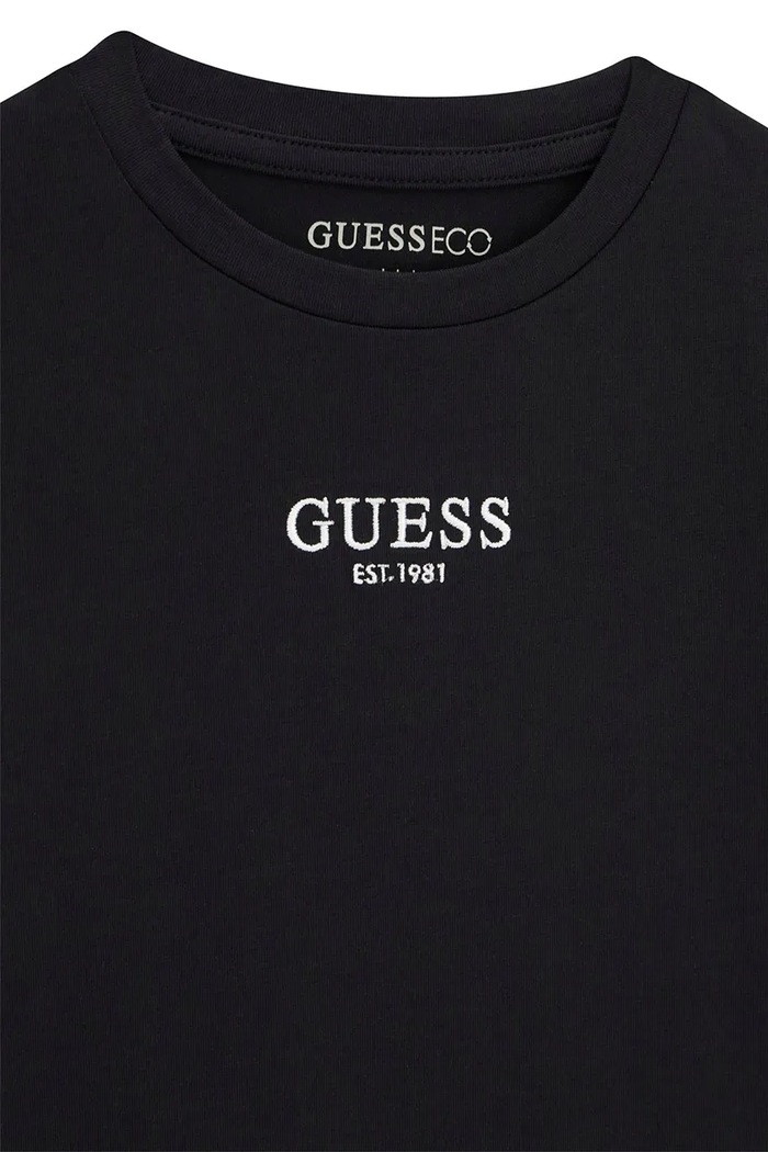 Dziewczynka Guess T-shirt dziecięcy bawełniany J6YI44.K7391.9BY2 czarny