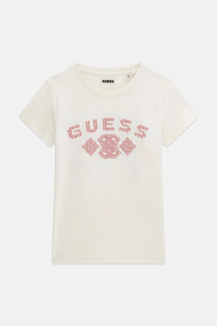 Guess T-shirt dziecięcy bawełniany beżowy J6BI43.K7271.9BY2