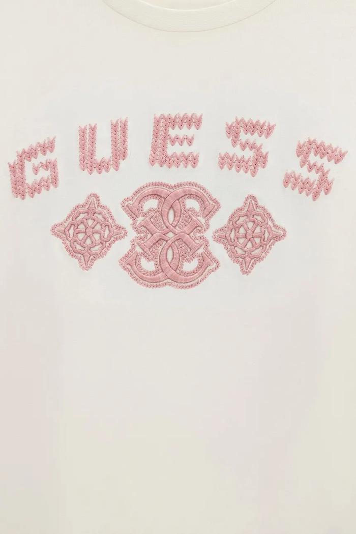 Dziewczynka Guess T-shirt dziecięcy bawełniany J6BI43.K7271.9BY2 beżowy