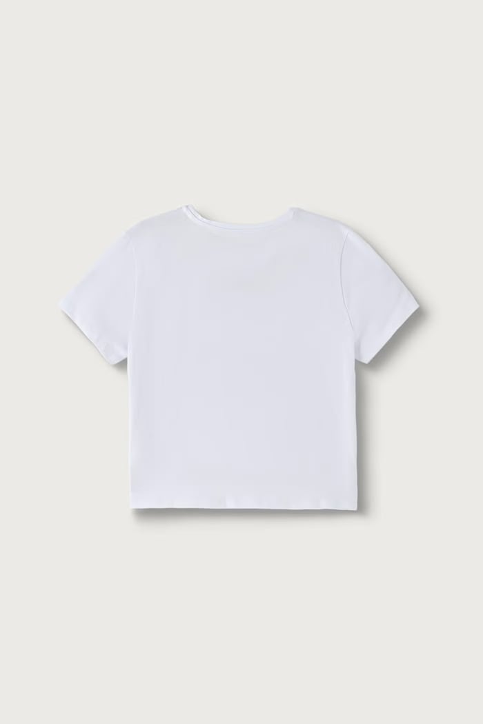 Guess T-shirt dziecięcy bawełniany z elastanem J6BI18.K5809.9BY2 biały AW26
