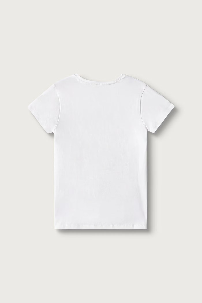 Guess T-shirt dziecięcy bawełniany z elastanem J6BI11.K5790.9BY2 biały AW26