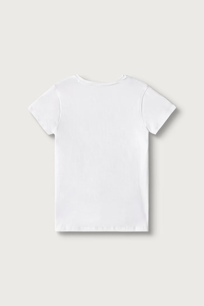 Guess T-shirt dziecięcy bawełniany z elastanem J6BI11.K5790.9BY2 biały AW26