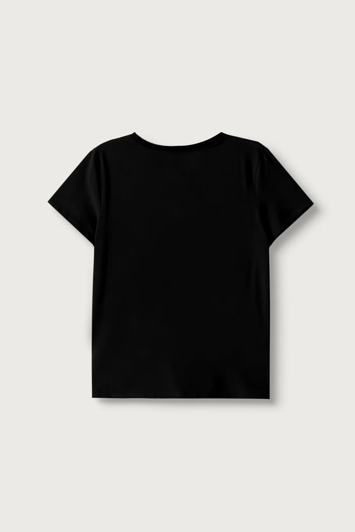Guess T-shirt dziecięcy bawełniany z elastanem J6BI11.K5790.9BY2 czarny AW26