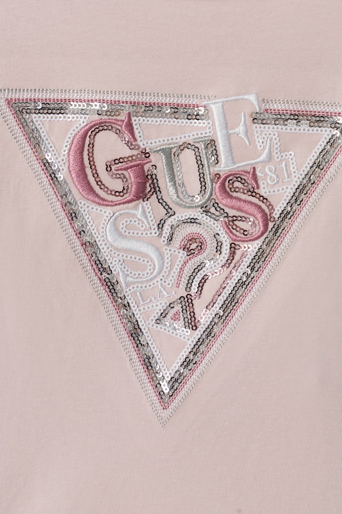 Девочка Guess Футболка для детей с хлопком J6BI06.K5776.9BY2 розовый