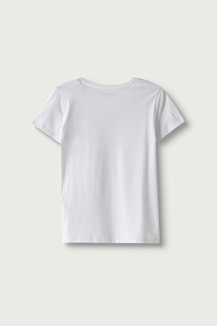 Guess T-shirt dziecięcy bawełniany z elastanem J6BI01.K5769.9BY2 biały AW26