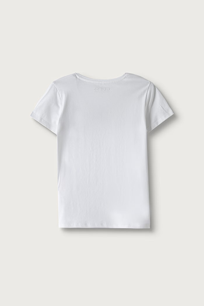Guess T-shirt dziecięcy bawełniany z elastanem J6BI01.K5769.9BY2 biały AW26