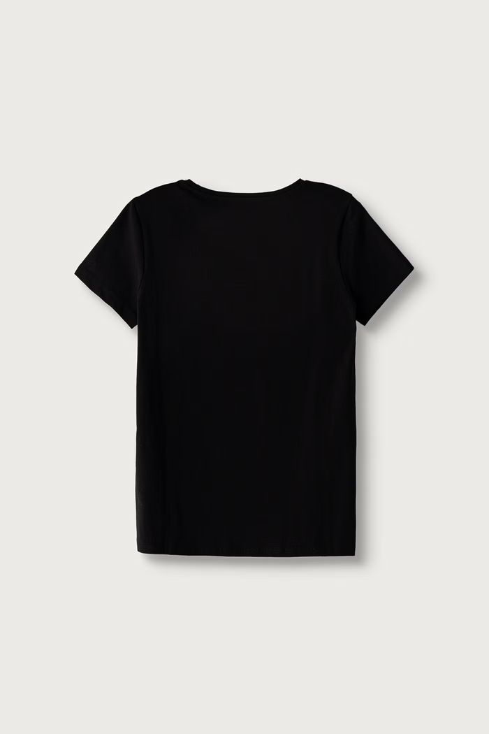 Guess T-shirt dziecięcy bawełniany z elastanem J6BI01.K5769.9BY2 czarny AW26