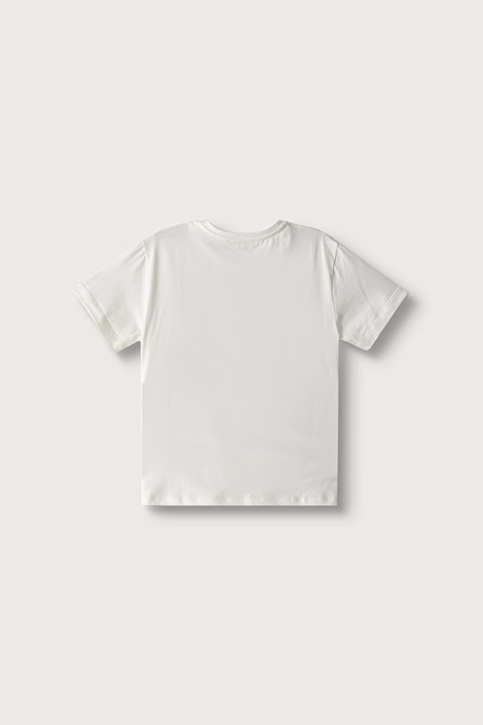 Elisabetta Franchi T-shirt παιδικό βαμβακερό με ελαστάν EFTS271.C.JE018 λευκό AW26
