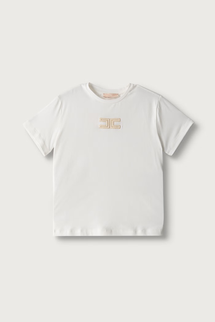 Elisabetta Franchi Tričko detské biela EFTS268.C.JE018