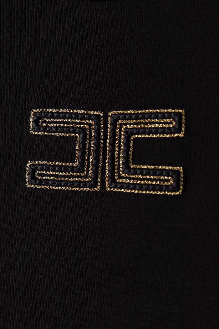 Dievča Elisabetta Franchi Tričko detské EFTS268.C.JE018 čierna