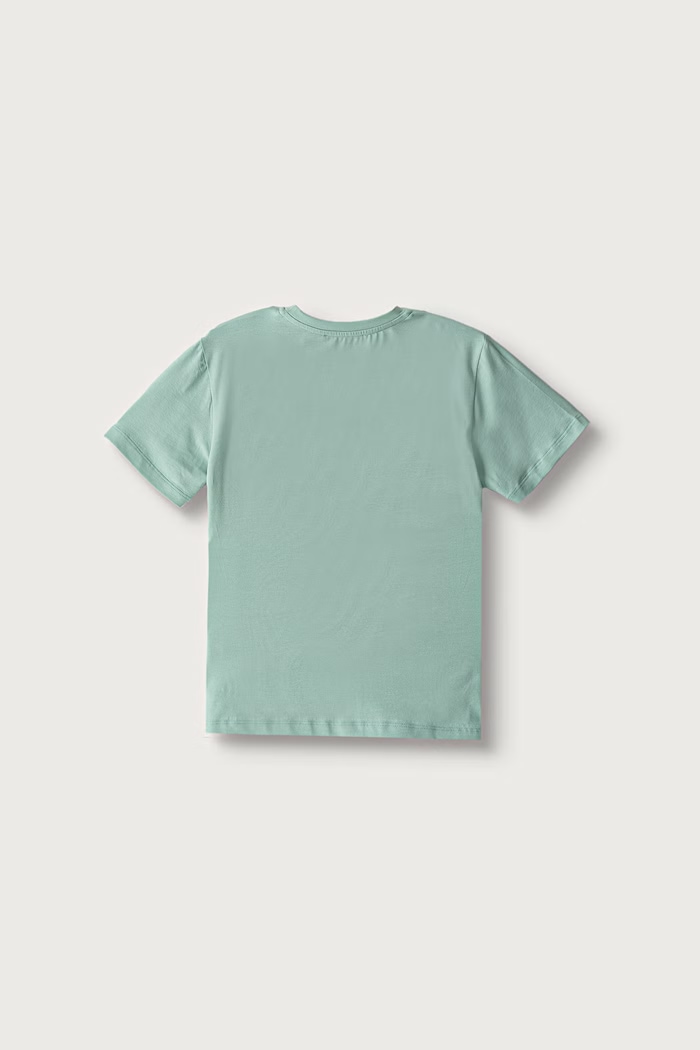 Elisabetta Franchi Tričko detské s bavlnou EFTS270.C.JE018 tyrkysová AW26