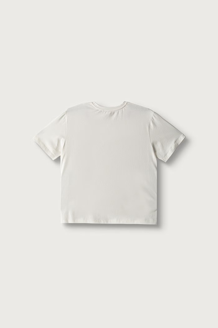 Elisabetta Franchi T-shirt dziecięcy bawełniany z elastanem biały EFTS265.C.JE018